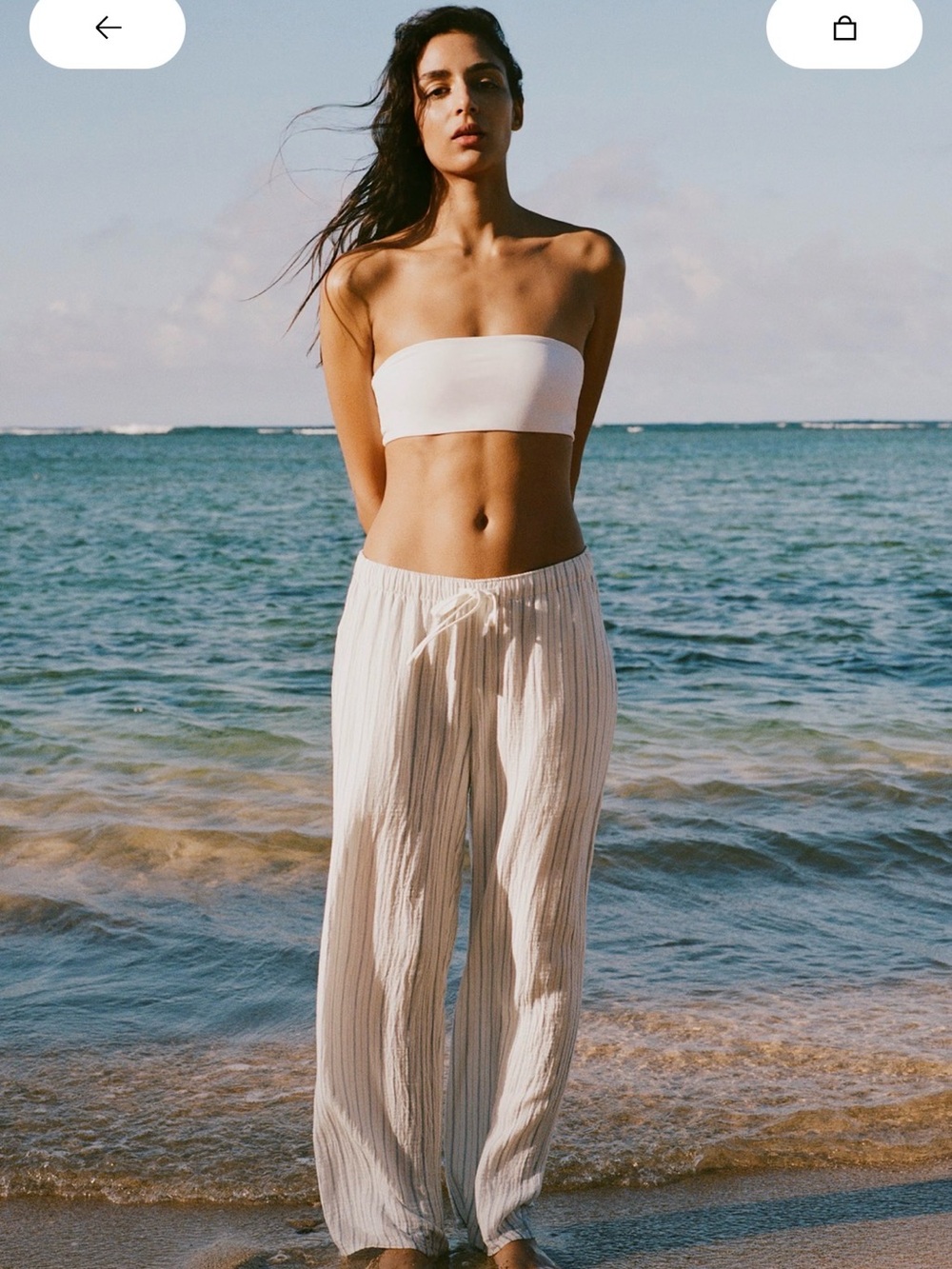 Aritzia Little Moon Sail Striped Pants